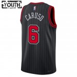 Maillot NBA Chicago Bulls Alex Caruso 6 Jordan 2022-23 Statement Edition Noir Swingman - Enfant